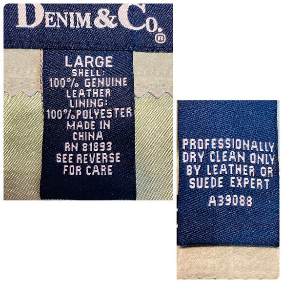Denim & Co Light Green Suede Leather Lined Mid Length Jacket Coat L NWT - Picture 9 of 12